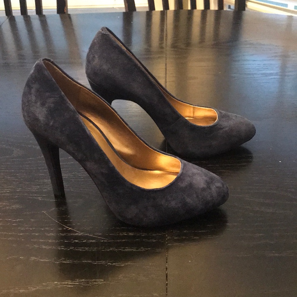 Jessica Simpson Navy Suede Pumps Size 7